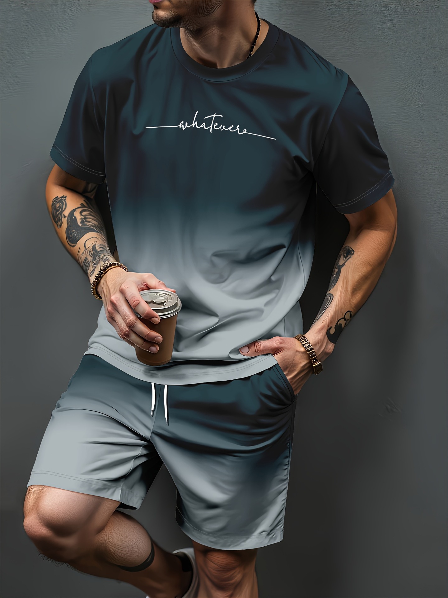 Women Fashion Images - Ensemble de survêtements décontractés pour hommes