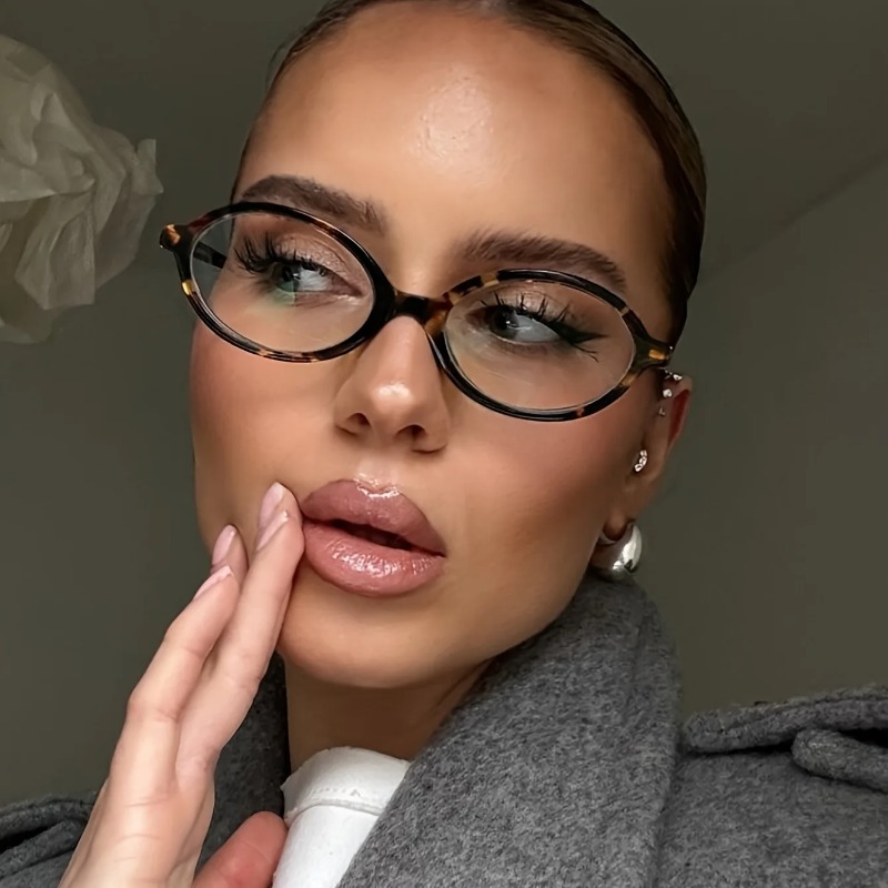 Women'S Fashion Eyeglasses - Lunettes de soleil ovales vintage pour