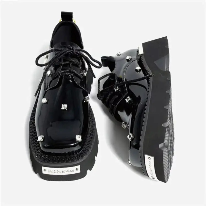 Women'S Fashion Trends 2025 - Mocassins à plateforme en cristal pour