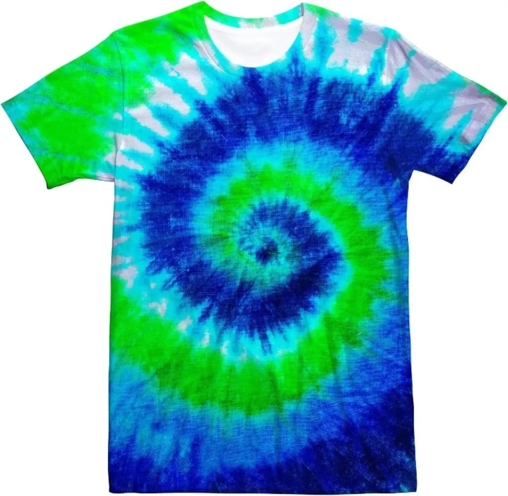 Women'S Fashion From The 70S - T-shirt unisexe rétro tie-dye été 2026