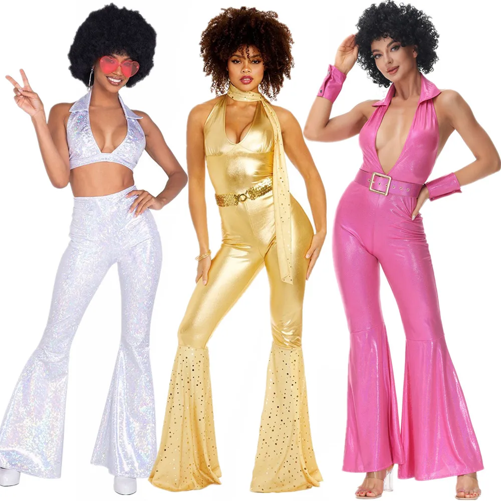 Women'S Fashion From The 70S - Femme Sexy 70s 80s Hippie Costume