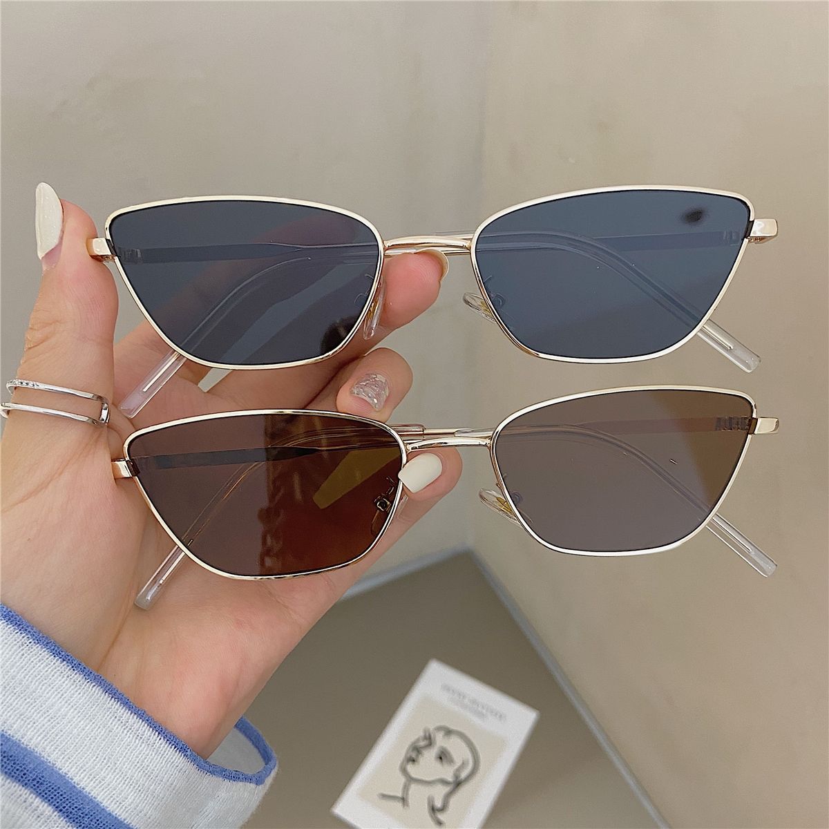 Women'S Fashion Eyeglasses - Lunettes de soleil en métal en
