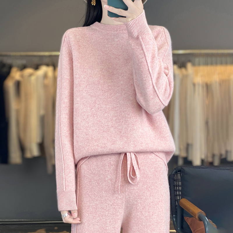 Wide Leg Palazzo Pants - Ensemble 2 pièces pour femmes, 100%
