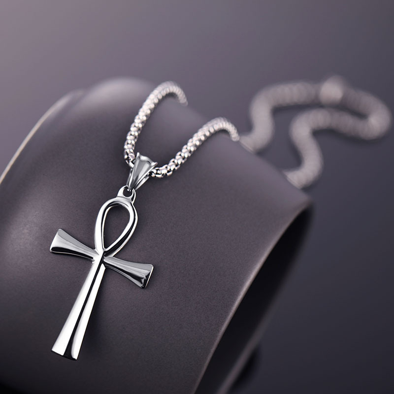 Collier Ankh égyptien en acier - Women Fashion Egypt avis et prix