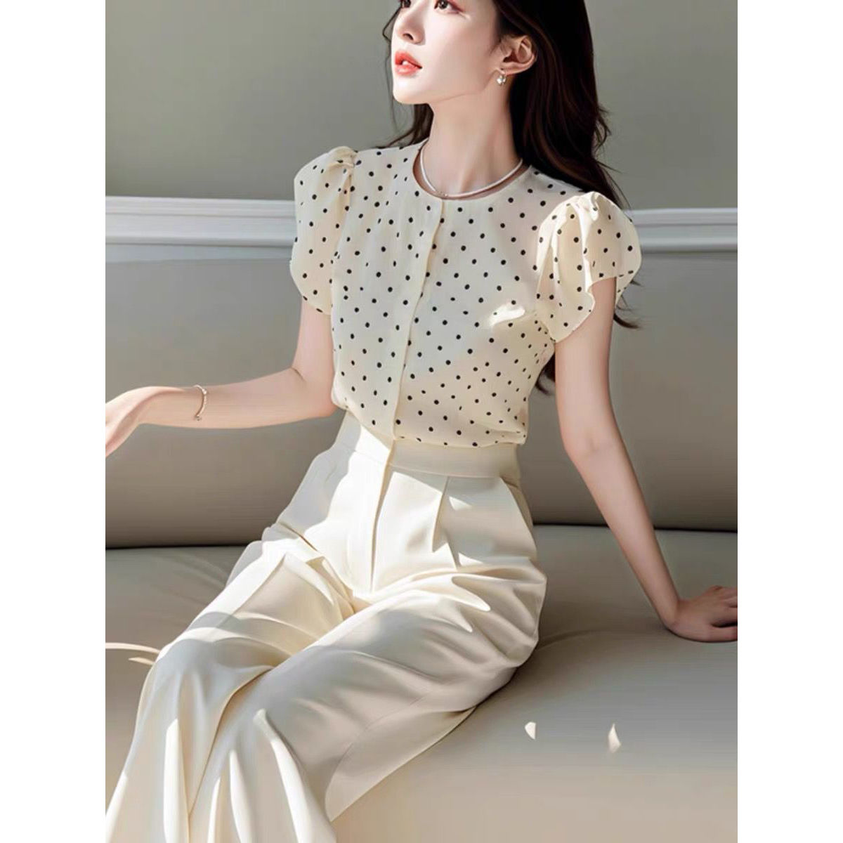 Ensemble deux pièces élégant p - Wide Leg Palazzo Pants avis et prix