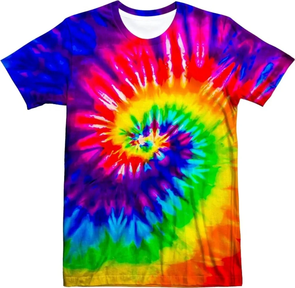 T-shirt unisexe rétro tie-dye  - Women'S Fashion From The 70S avis et prix