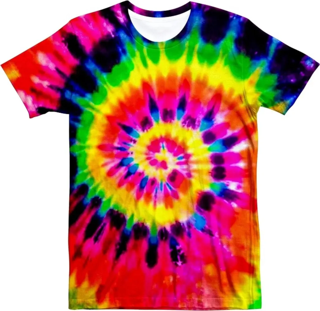 T-shirt unisexe rétro tie-dye  - Women'S Fashion From The 70S avis et prix