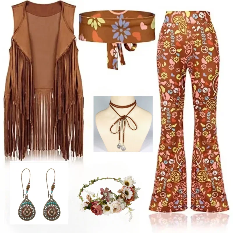 Hippie Disco 60s 70s Cosplay C - Women'S Fashion From The 70S avis et prix