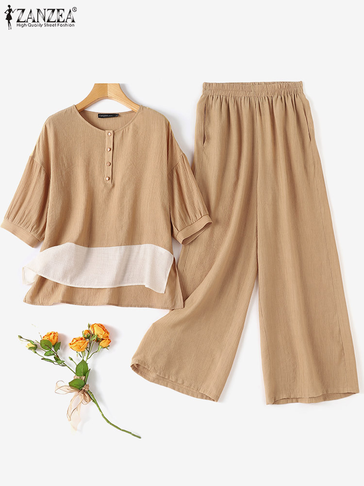 ZANZEA été Vintage corresponda - Wide Leg Palazzo Pants avis et prix