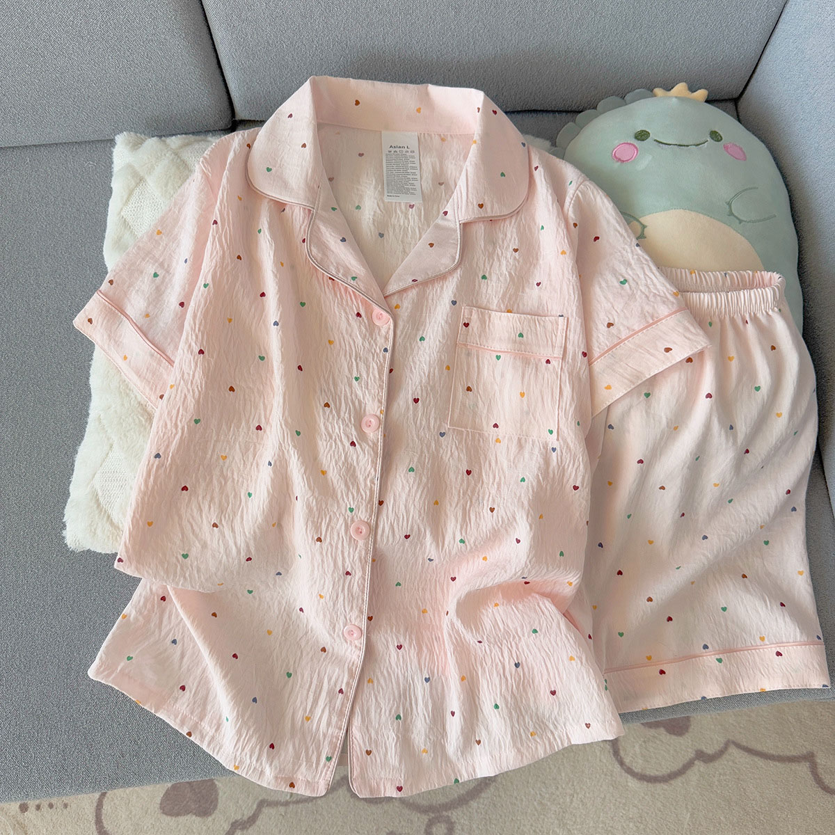 Ensemble pyjama en coton impri - Women Fashion Images avis et prix
