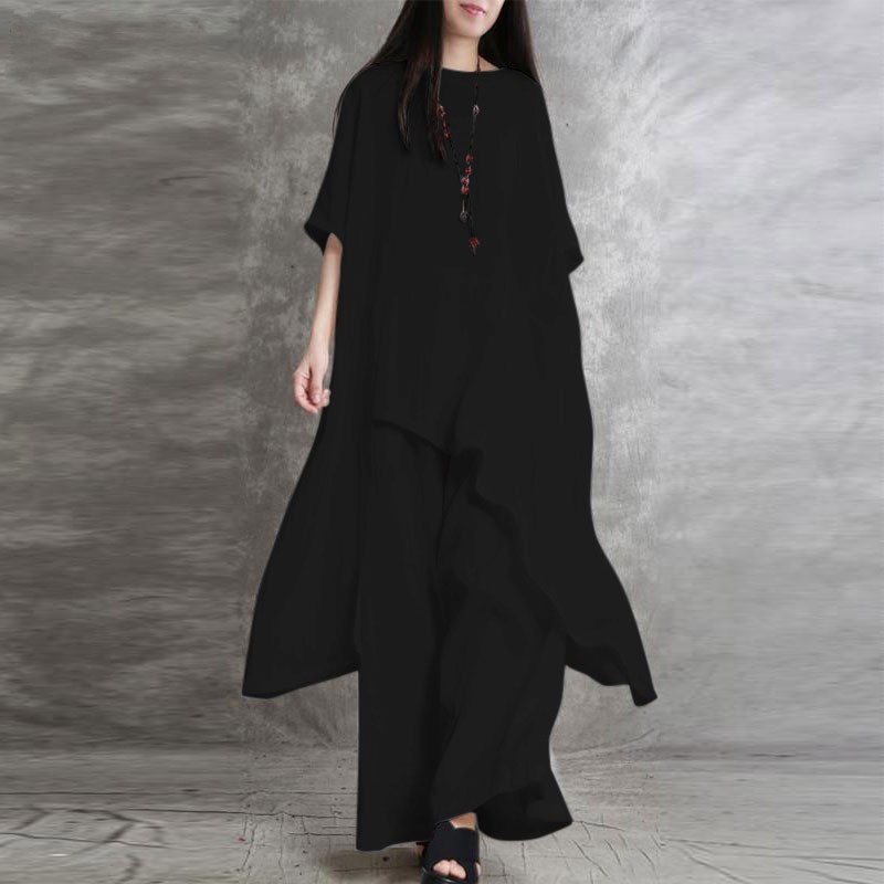 Ensemble 2 pièces en coton et  - Wide Leg Palazzo Pants avis et prix