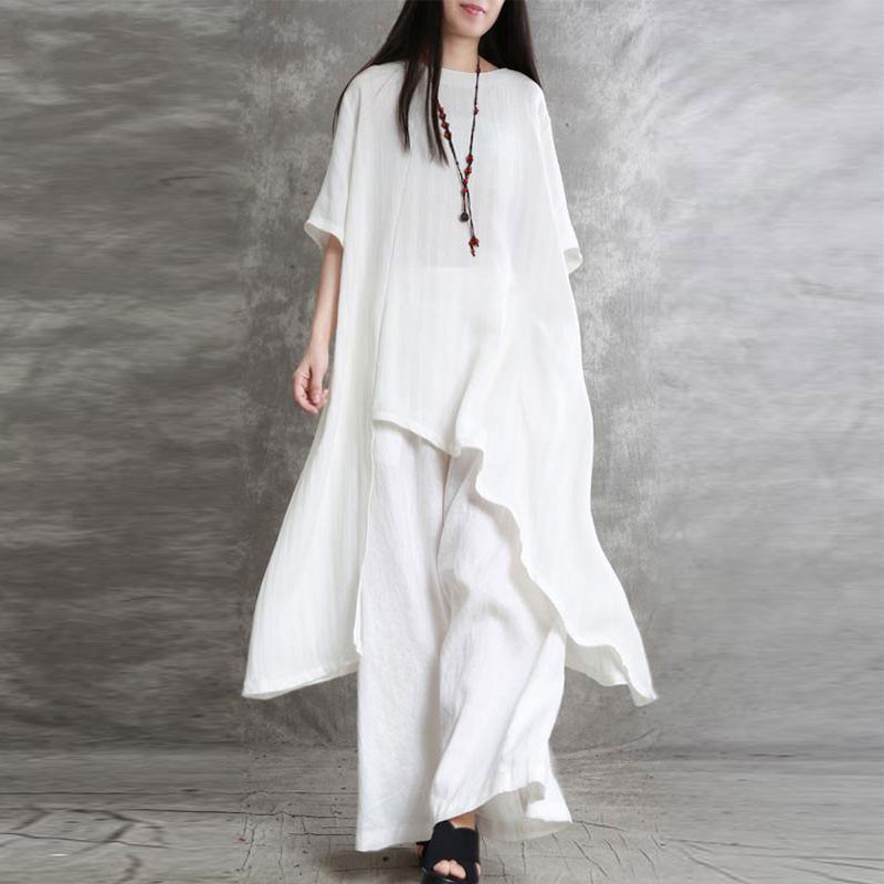 Ensemble 2 pièces en coton et  - Wide Leg Palazzo Pants avis et prix