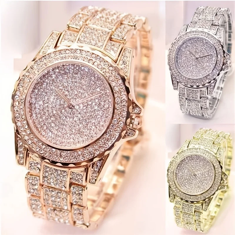 Mode cristal plein acier femme - Women'S Fashion Digital Watch avis et prix
