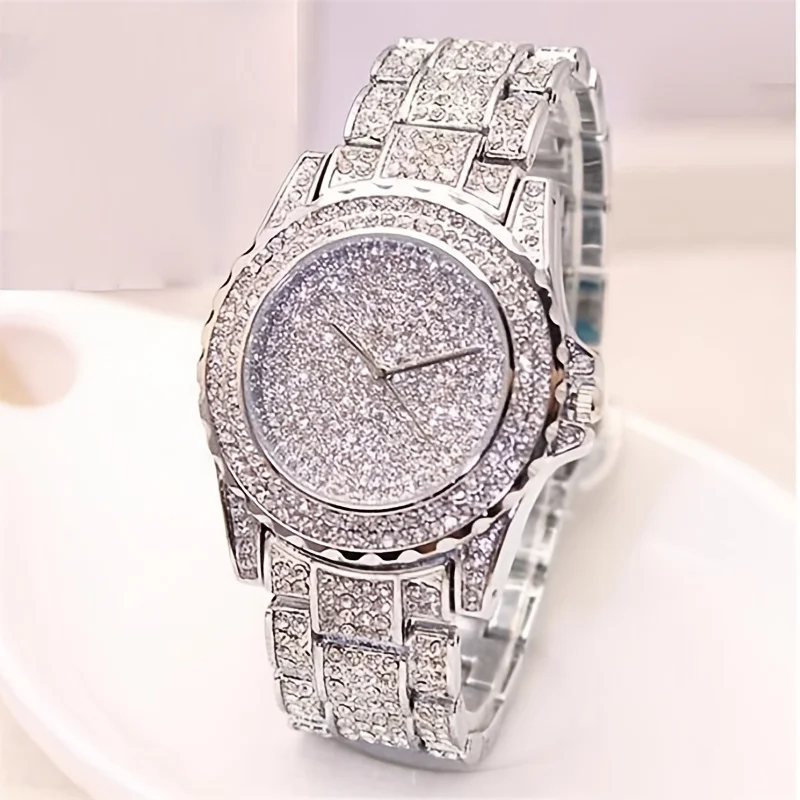 Mode cristal plein acier femme - Women'S Fashion Digital Watch avis et prix