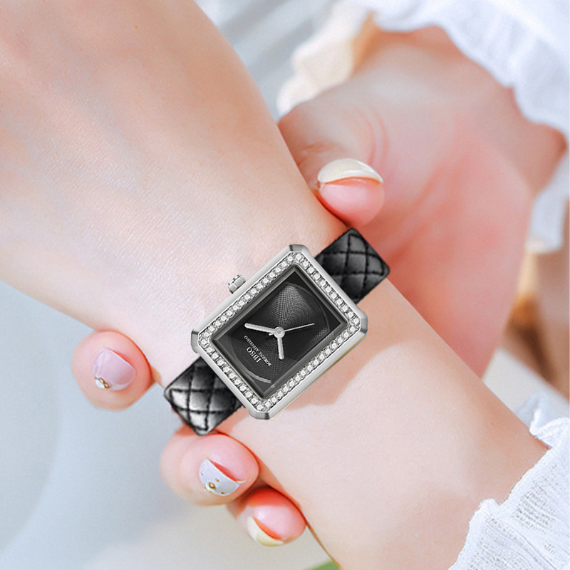 Mode cuir femme montre rectang - Women'S Fashion Digital Watch avis et prix
