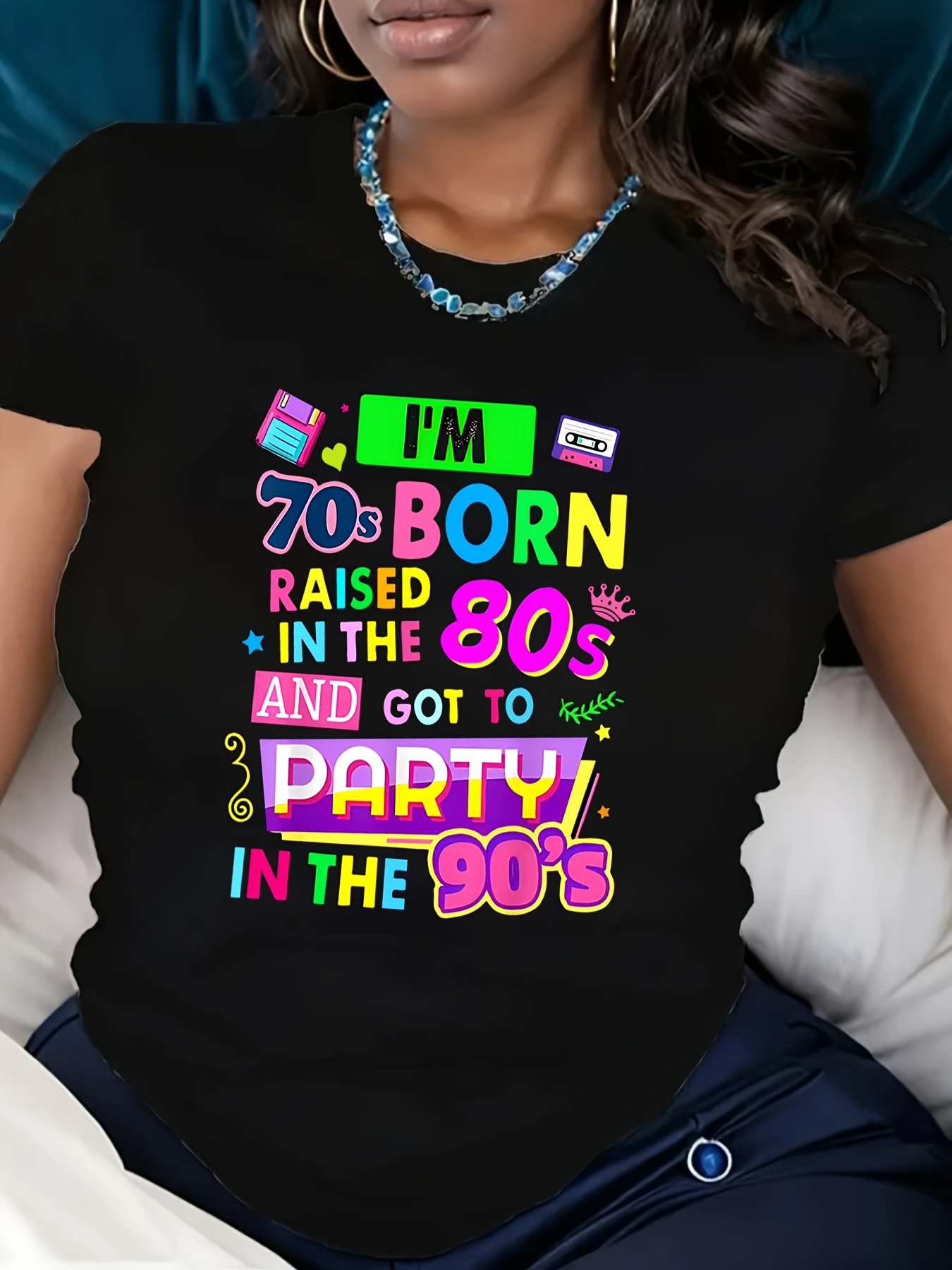 T-shirt pour femme « I'm 70s B - Women'S Fashion From The 70S avis et prix