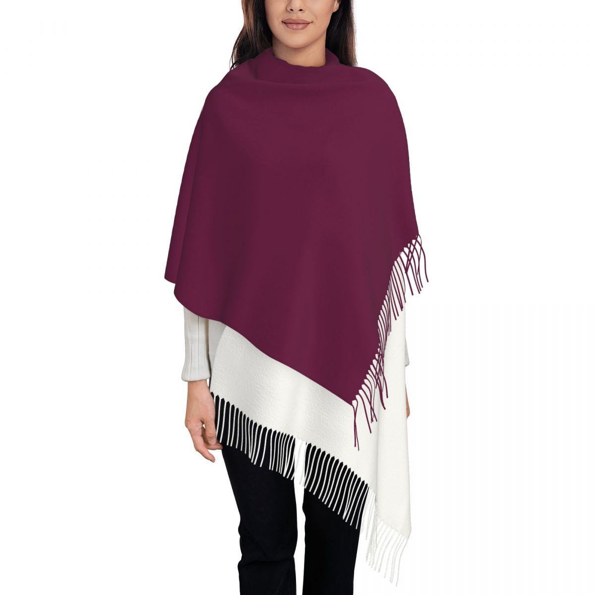 Qatar Feel-Châle à pampilles p - Women Fashion Qatar avis et prix